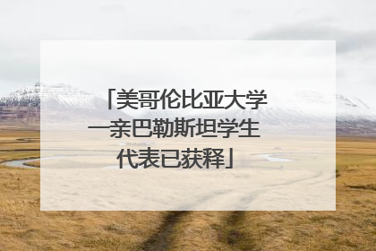 美哥伦比亚大学一亲巴勒斯坦学生代表已获释